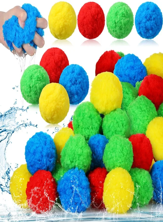 Sonwyoung Reusable Sponge Water Balls for Pool and Beach Games (40 Pieces, 10 cm) ah3py