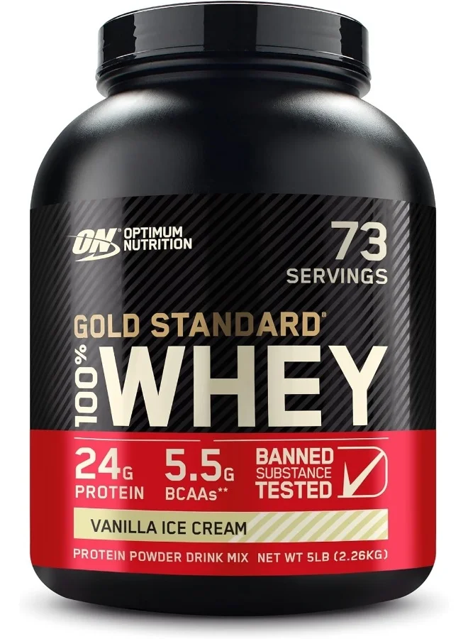 Optimum Nutrition Whey Protein Isolate Powder Premium Muscle Support Formula (Vanilla Ice Cream, 2.27 kg) jesqy