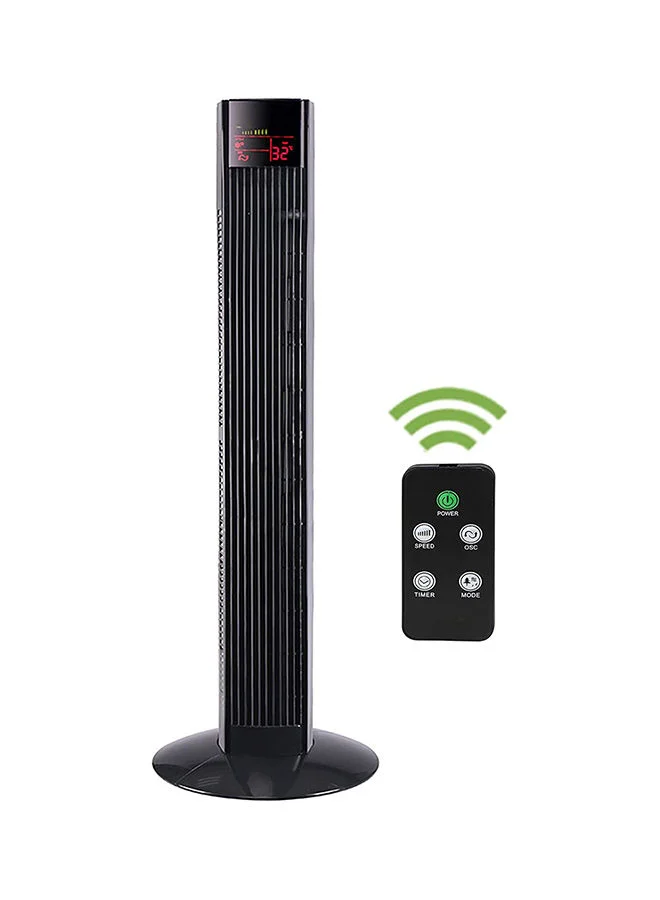 Daewoo Digital Tower Fan 3-Speed Oscillating Cooling Fan with Timer (Black, 45W) glvbc