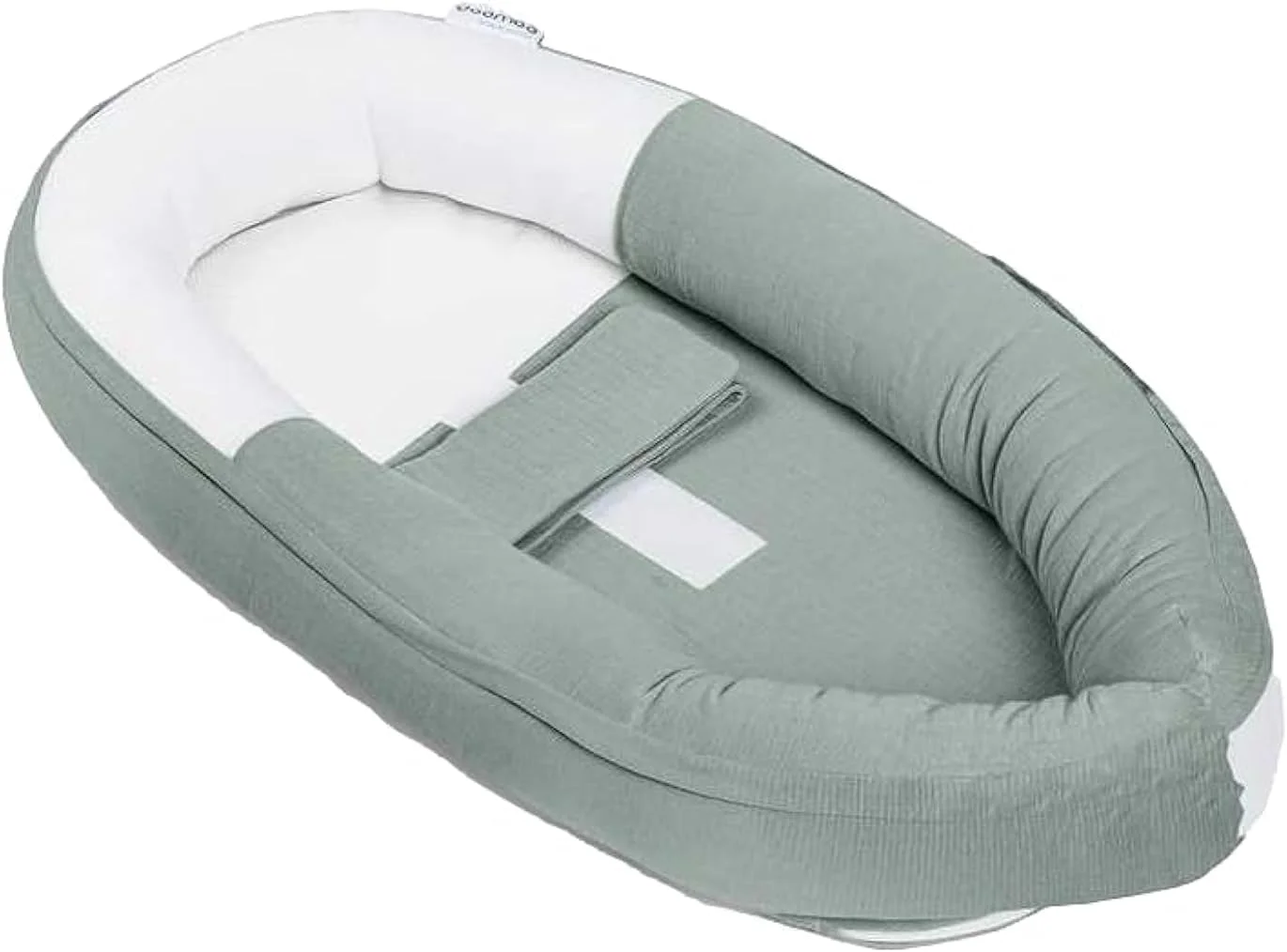 Premium Baby Nest Sleeping Pod Breathable Jersey Fabric (Green, 80 cm x 50 cm) ishx5