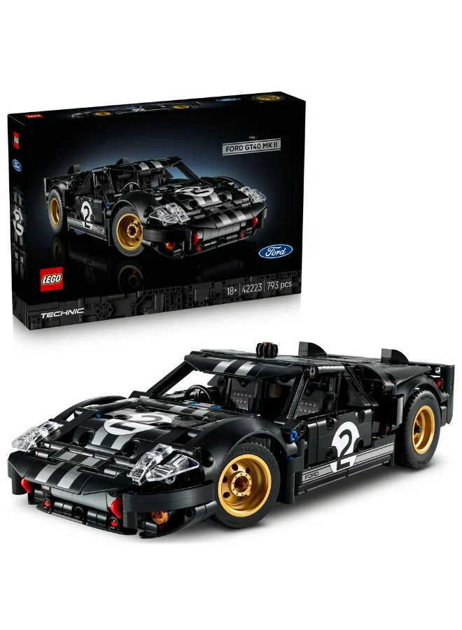 Building Blocks 1966 Classic Race Car Model Kit Premium Construction Set (793 Pieces) ahrqj