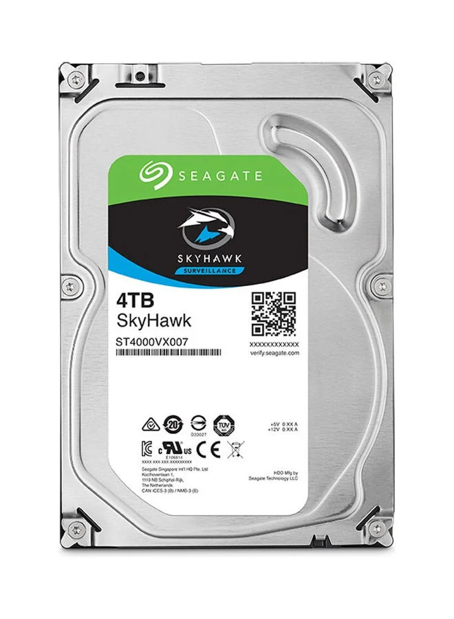 Premium Internal Hard Drive High-Performance Data Storage (Silver, 4TB) hruo9