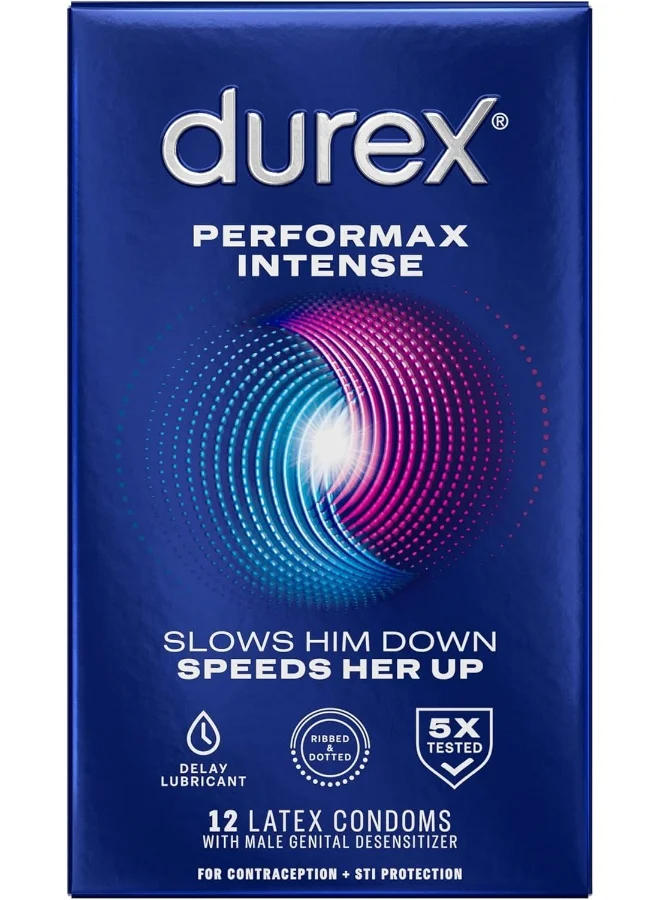 Premium Performance Intense Lubricated Condoms (12 Pack) 0odvq