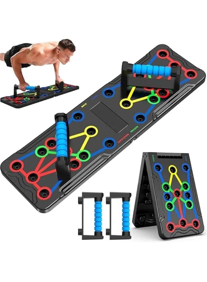 Premium Multi-Functional 15-in-1 Push Up Board System for Home Fitness and Strength Training (Unisex, 60 cm) 87lha