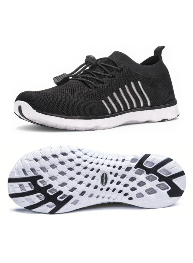 ShebSheb Unisex Water Shoes Lightweight Quick-Dry Beach Footwear for Swimming and Outdoor Sports (Black, 42 EU) xag6j