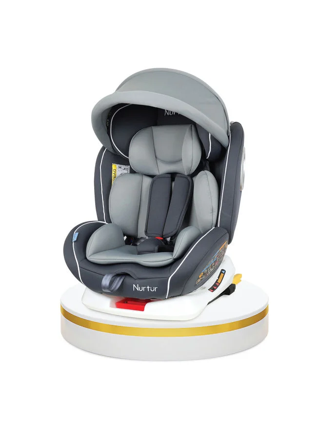 Nurtur 4-in-1 Rotating Car Seat with ISOFIX and 9-Level Adjustable Headrest (0 to 36 kg) nshmx