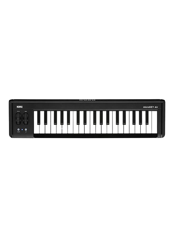 Premium MIDI Keyboard Controller 37-Key Compact Portable Music Production Interface (Black, 37-Key) f8d5i
