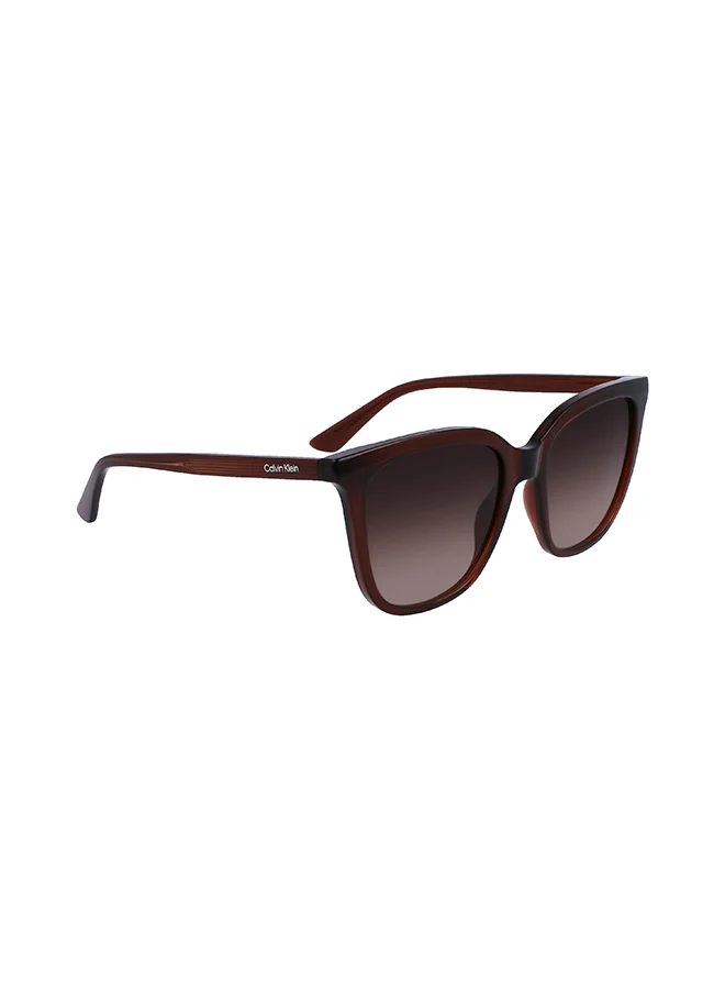 Premium Rectangular Sunglasses for Women Lightweight UV Protection Eyewear (Brown, 53 mm) f9ttt