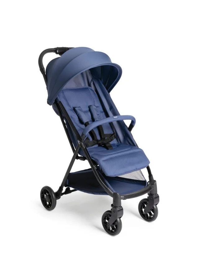 Premium Lightweight Foldable Stroller with Adjustable Reclining Seat and UV Protection Canopy (Royal Blue) kp6e6