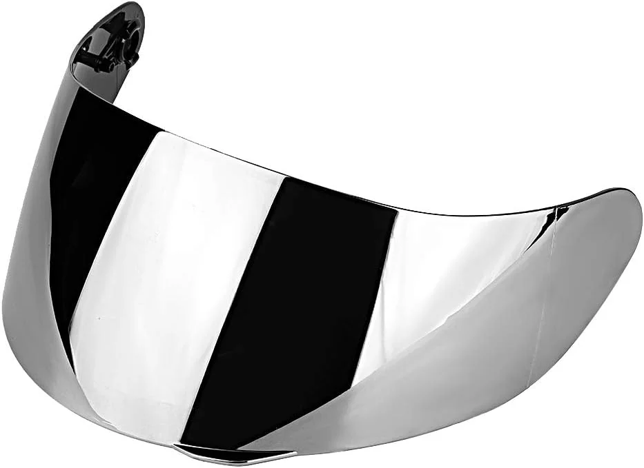 Premium Motorcycle Helmet Visor Replacement Lens Full Face Shield (Chrome Mirror, 3PCS) yytbg