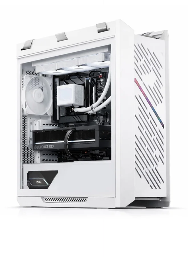 Game Sekret Gaming Desktop PC (Intel Core Ultra 9, 32GB RAM, 1TB SSD, RTX 5080 16GB, Liquid Cooled, Windows 11 Pro, White) nwq42