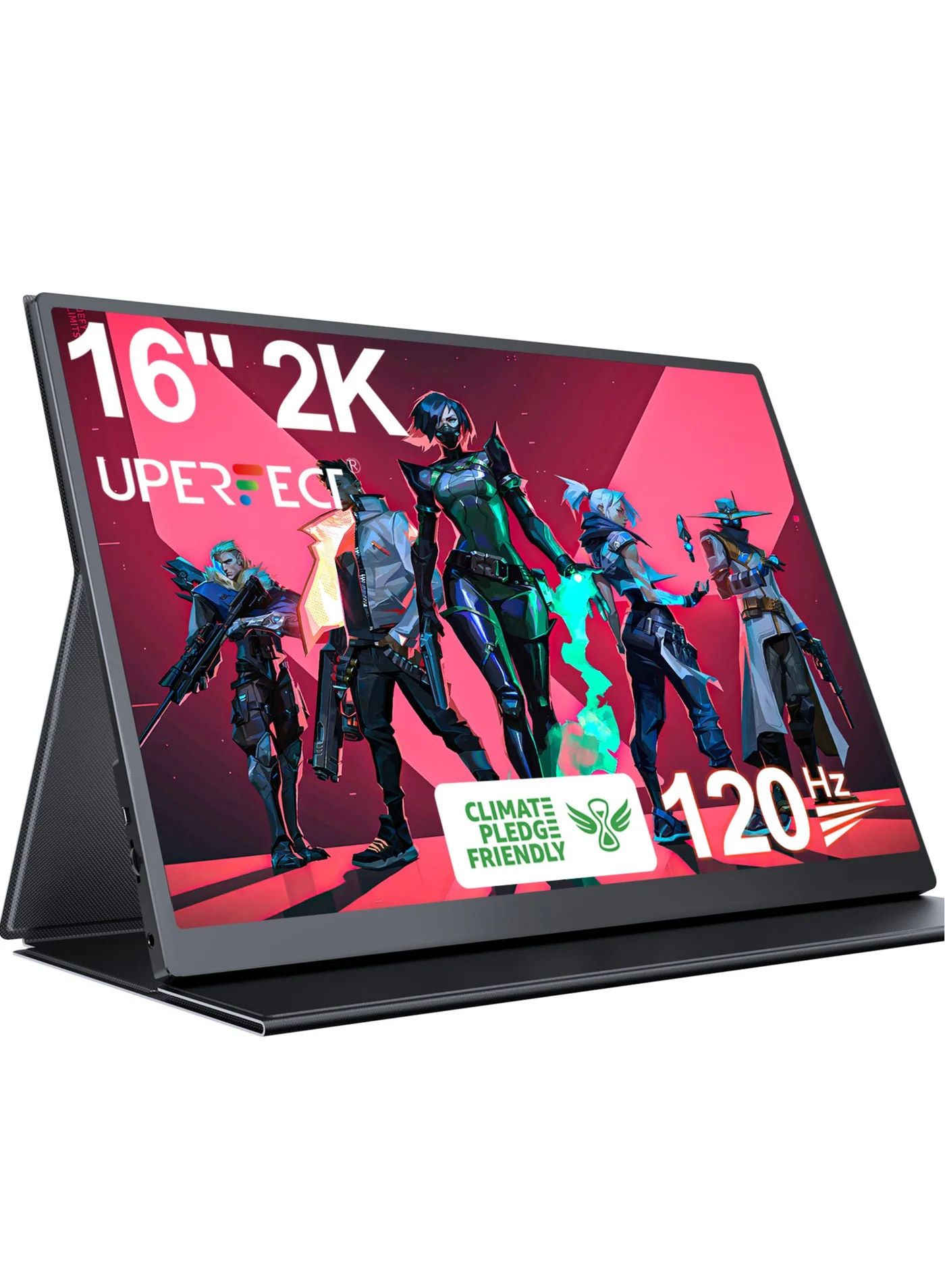 Portable Monitor 16-inch 2K QHD External Display with USB-C and Mini HDMI for Laptop and Gaming Consoles (16-inch) ku46p