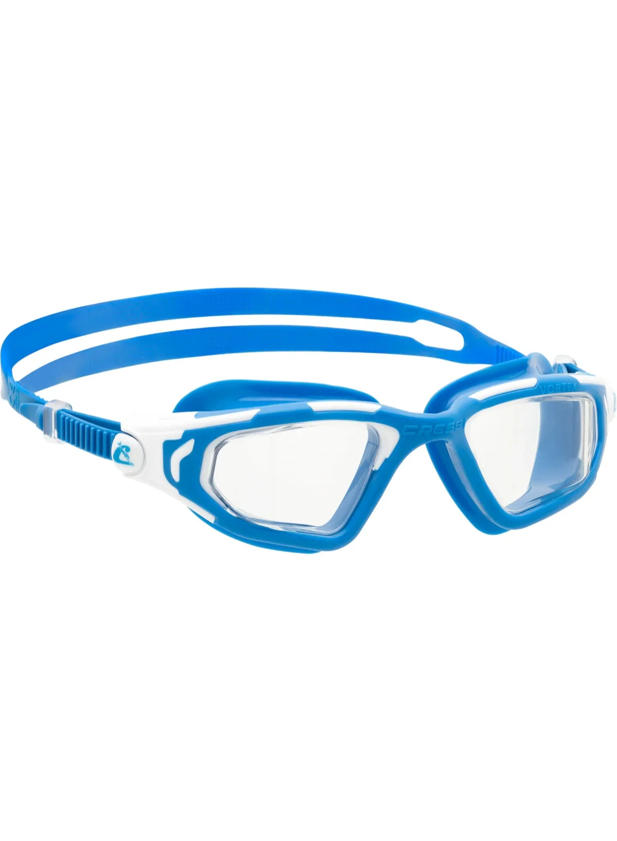 Cressi Vortex Swim Goggles Anti-Fog UV Protection Professional Swimming Gear (Blue/White, One Size) z4zwt