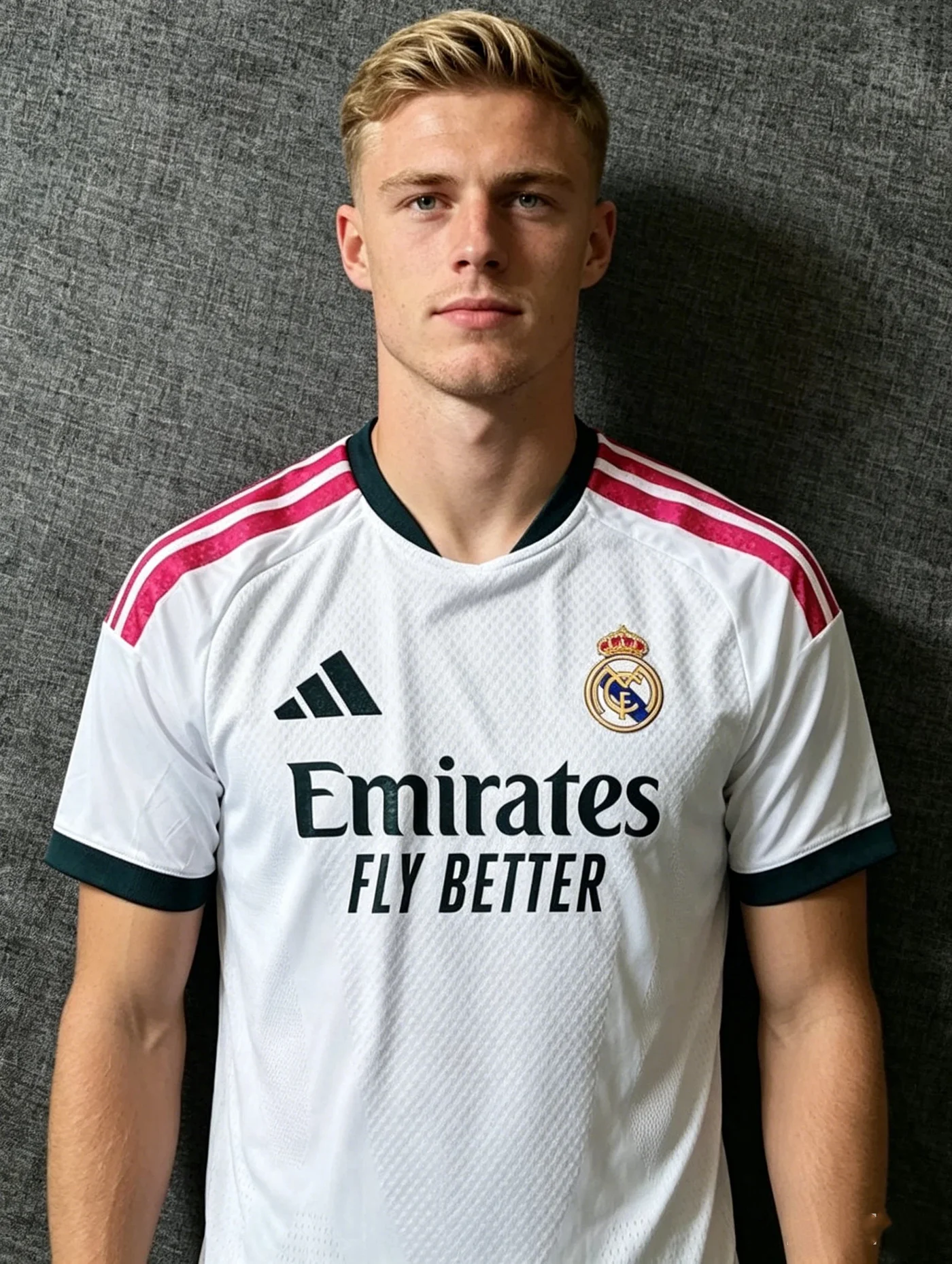 Sport Soccer Jersey Home Edition Premium Breathable Fabric (White, Adult Large) 5nx1n