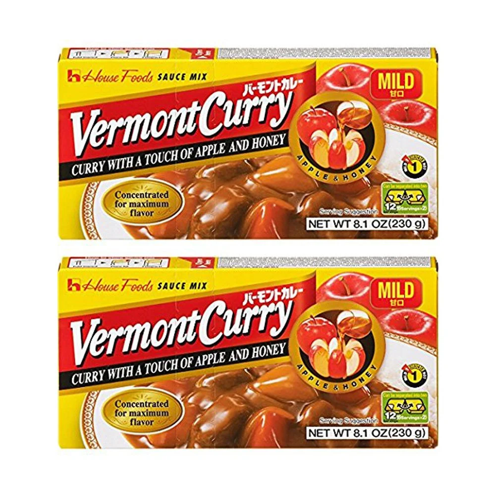 House Foods Vermont Curry Sauce Mix Mild (2 Packs, 230g Each) fr939