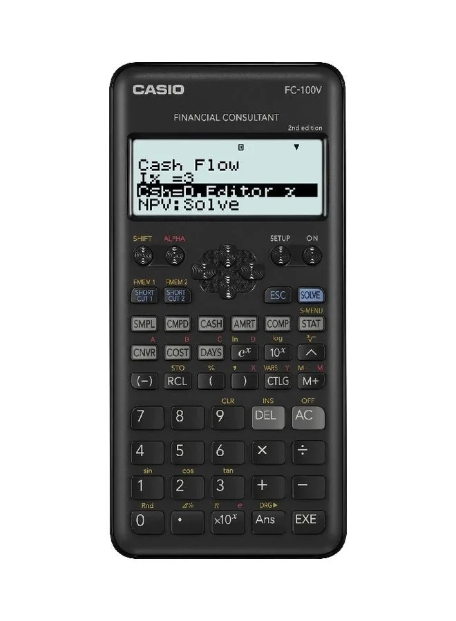 Premium Financial Calculator Professional Business Tool (Black, 1 Unit) sg85g