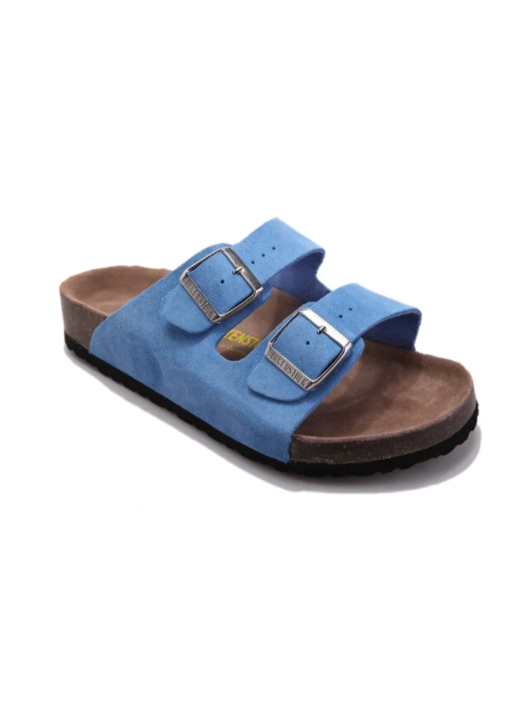 Premium Double Strap Sandals Adjustable Buckle Footwear for Men and Women (Black, 42 EU) yo1jg