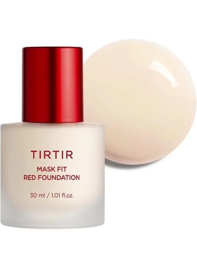 TIRTIR Mask Fit Red Foundation Long-Lasting Full Coverage Liquid Makeup (13N Fair Ivory, 30 mL) b5y10