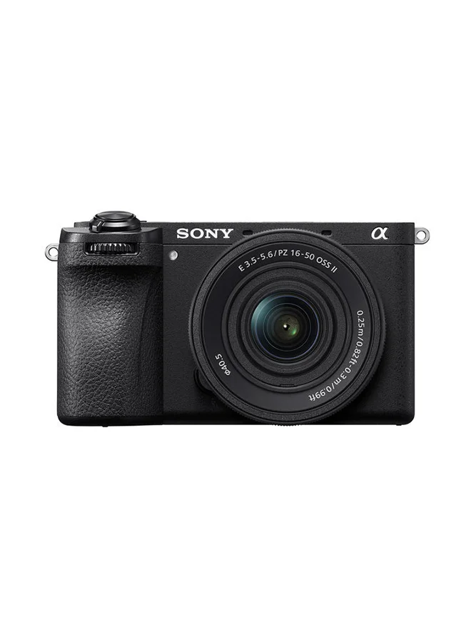 Premium Mirrorless Digital Camera with 16-50mm Power Zoom Lens Kit (26MP APS-C, 4K 120p Video, In-Body Stabilization, Black) 7suz8