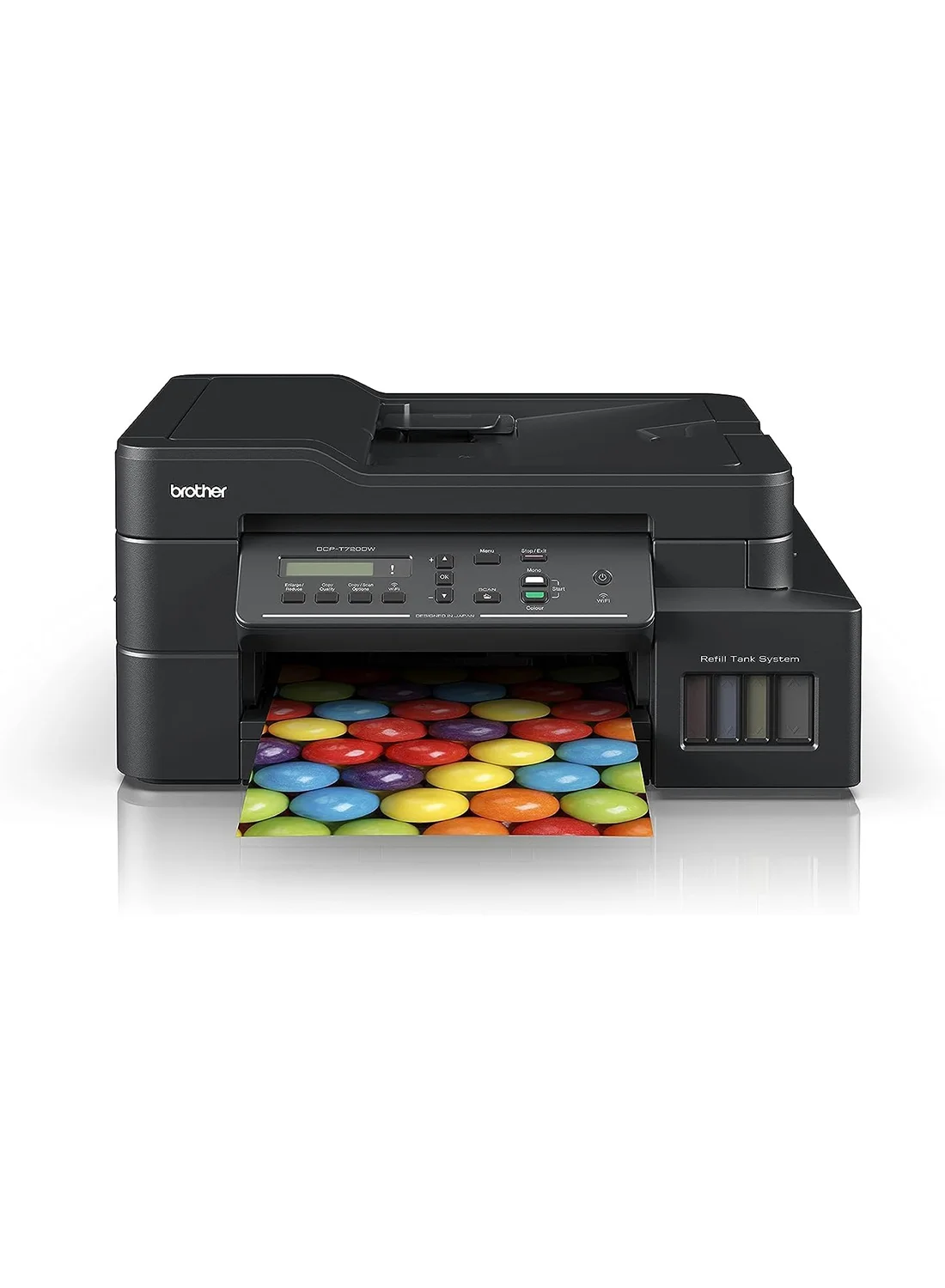 Wireless All-in-One Ink Tank Printer with Automatic Duplex Printing and Mobile Cloud Connectivity (Black) v70ru