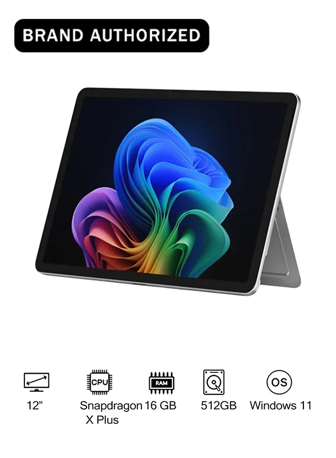 Premium 2-in-1 Laptop Tablet Hybrid 12-inch Display Snapdragon X Plus Octa-Core 16GB RAM 512GB SSD with Keyboard Platinum 2vmm2