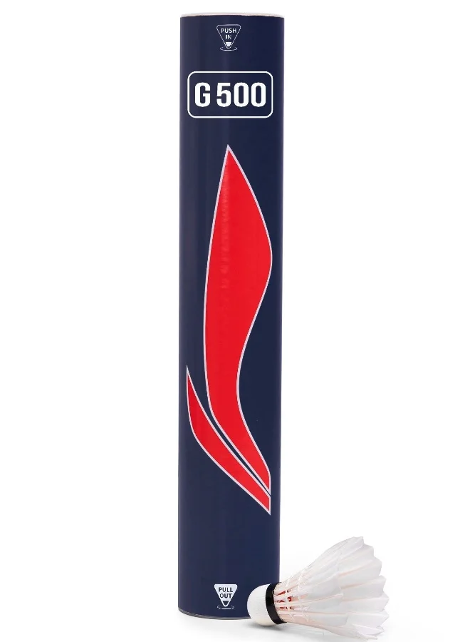 Premium Goose Feather Shuttlecock Professional Training Badminton Birdie (White, Pack of 12) js1yp