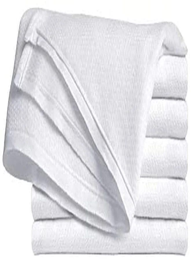Bon Bonito Birdseye Flat Cloth Diapers Cotton High Absorbency Burp Cloths (White, 68x68 cm, 3 Pack) ngxe6