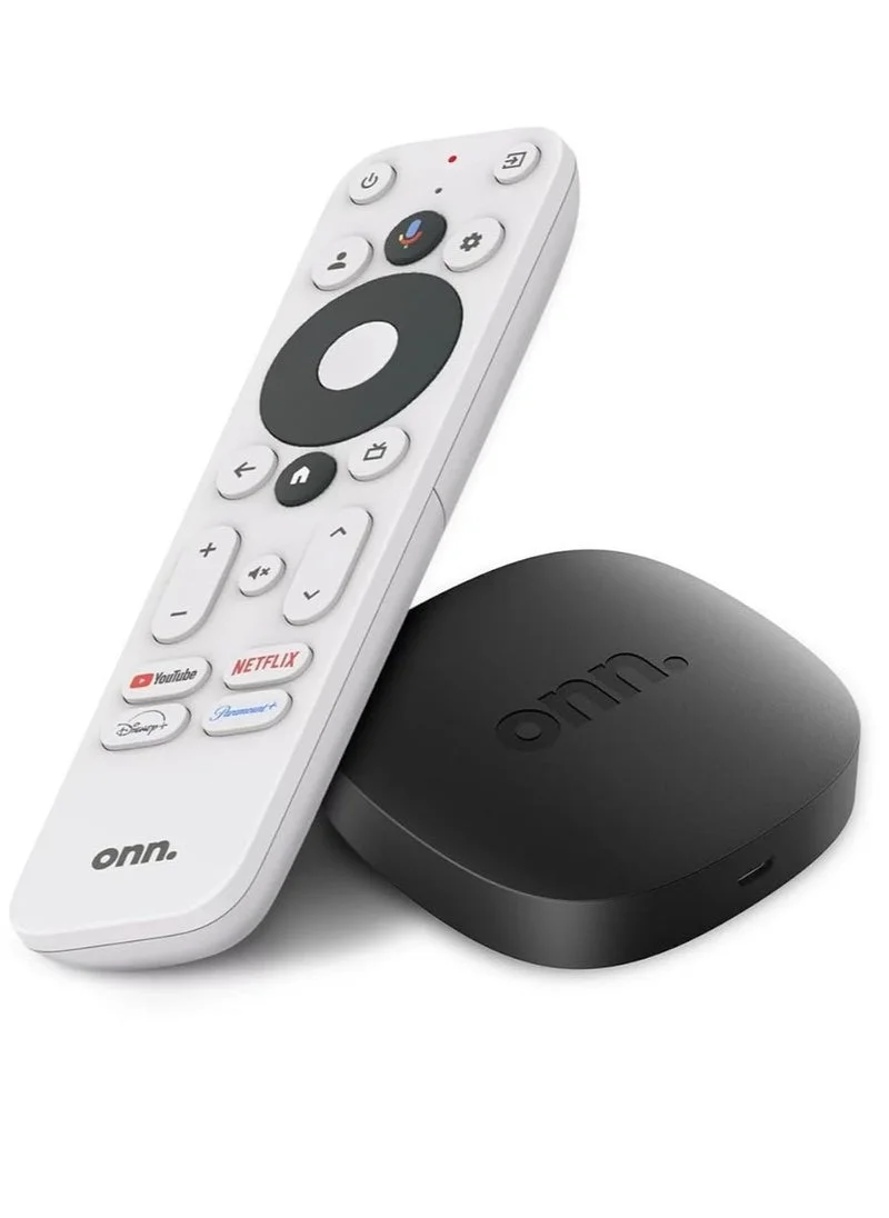Premium 4K UHD Smart Streaming Box with Voice-Enabled Remote Control and Built-in Chromecast (Black, 1 Unit) ijftb