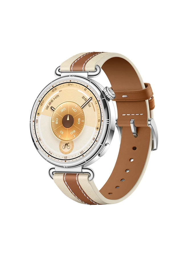 Premium Smart Watch 41mm Fitness Tracker with Heart Rate Monitor and 100+ Sports Modes (Brown, 41 mm) erl2g