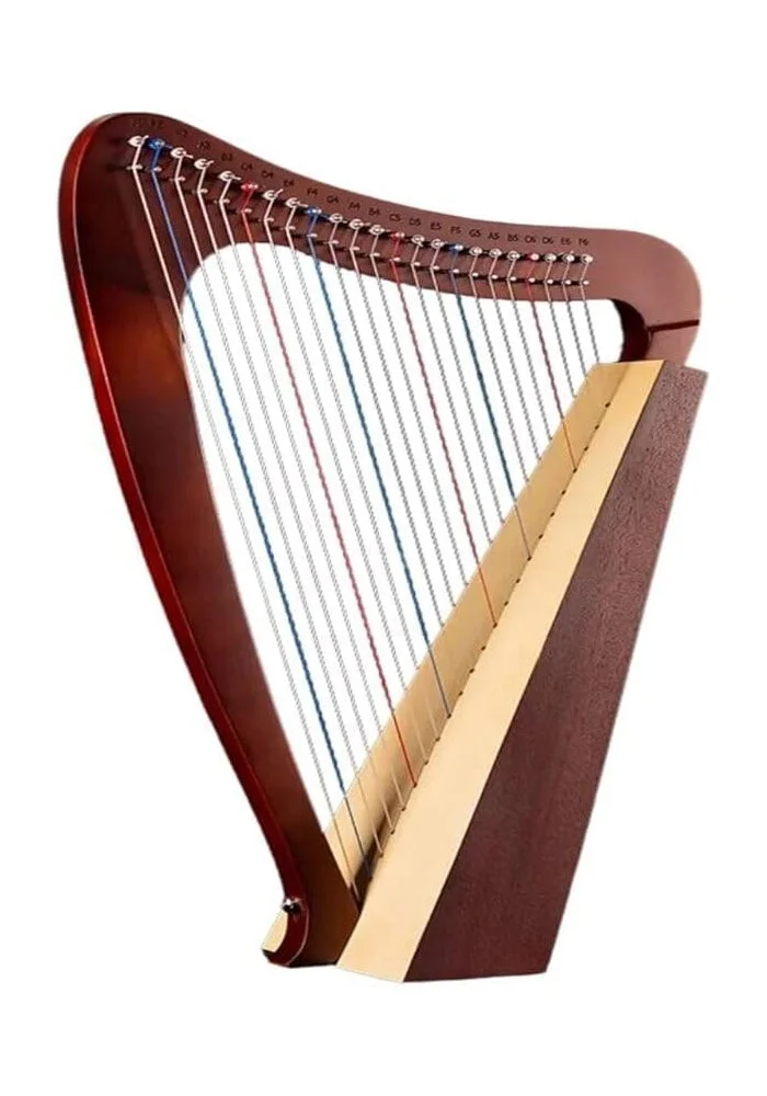 MegArya 23-String Folk Harp Professional Musical Instrument for Beginners and Professionals (Wood, 23 Strings) myvm5