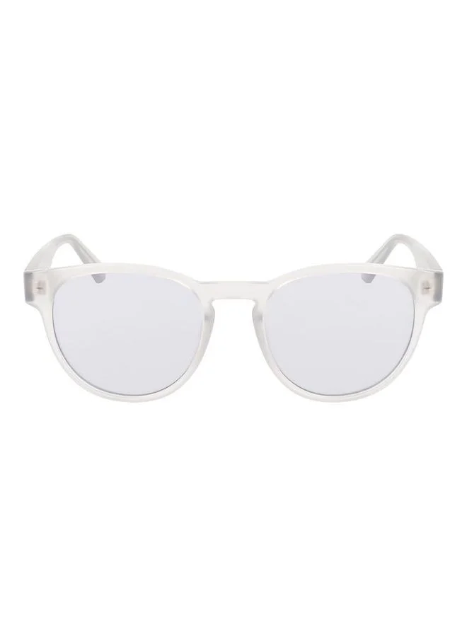 Premium Injected P-3 Full Rim Sunglasses Crystal Clear Frame (53mm) f9loo