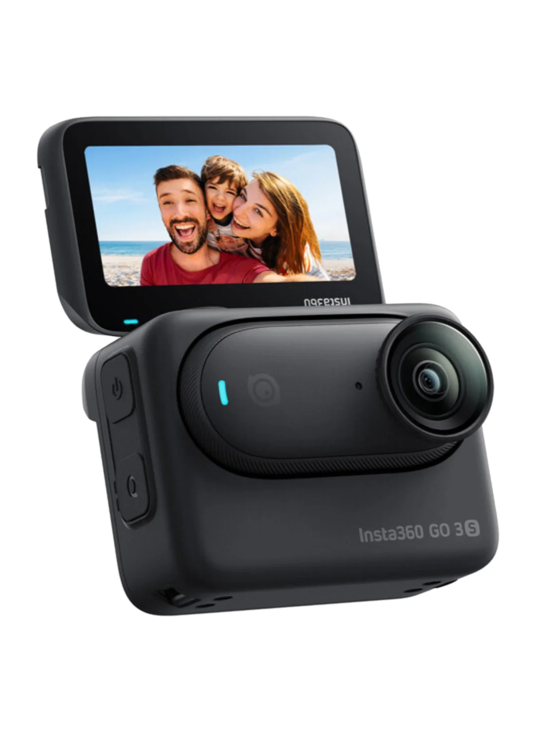Premium Tiny Action Camera 4K Wide-Angle Video with Flip Touchscreen and Action Pod (Midnight Black, 128GB) zkz2l