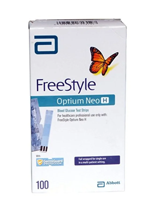 Freestyle Optium Neo H Blood Glucose Test Strips (100 Count) iv9sd