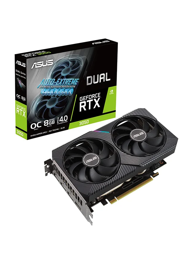 Premium Dual-Fan Graphics Card 8GB GDDR6 128-Bit Memory PCI Express 4.0 for High-Performance Gaming and Content Creation (Grey) intxs