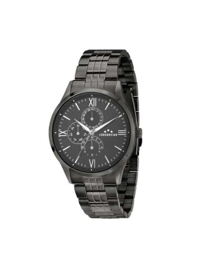Chronostar Timetwister Analog Men's Watch Stainless Steel Quartz Movement (Silver, One Size) 8r333