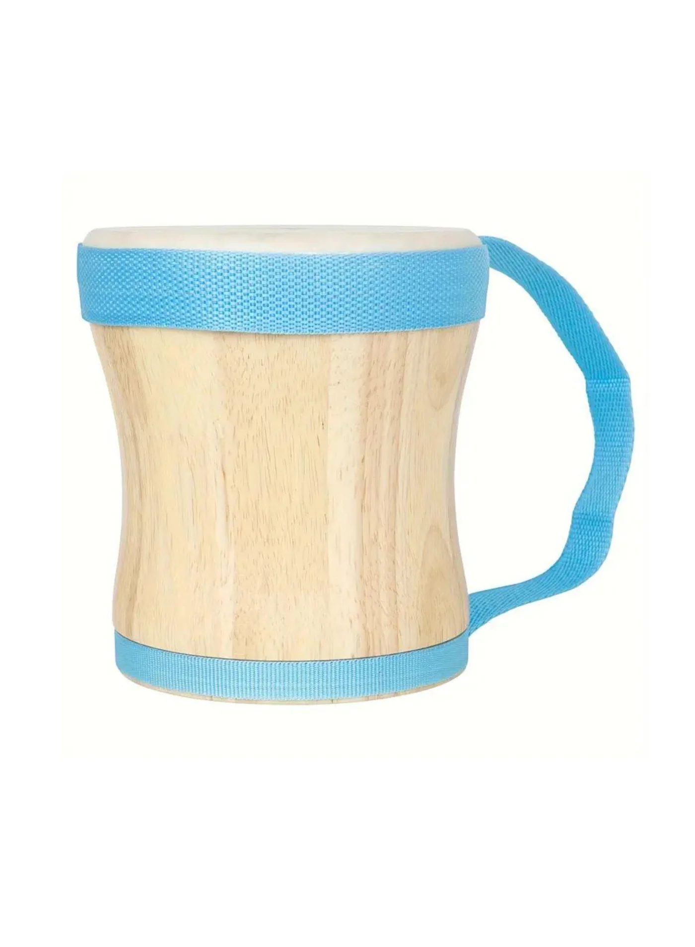 MegArya Percussion Wooden Hand Drum Traditional Indian Style Musical Instrument (Blue, 20 cm) 83eob