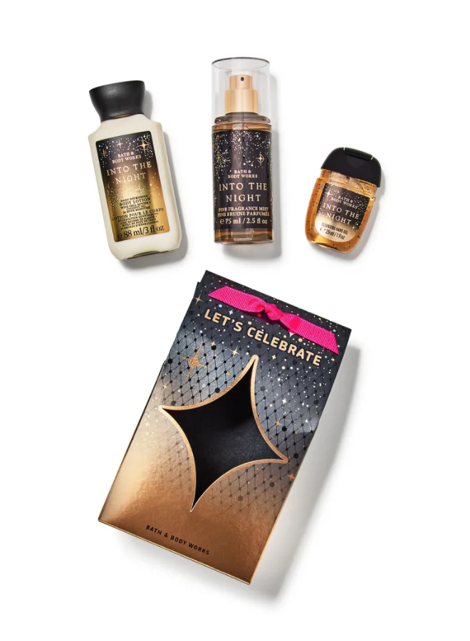 Bath & Body Works Into the Night Fragrance Gift Set (Premium Scented Body Care Collection) nokwx