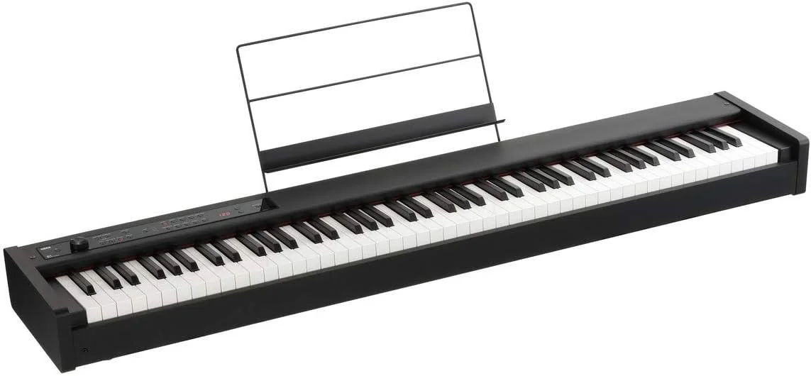 Premium 88-Key Digital Stage Piano Weighted Action Keyboard (Black, 132 cm) 2sq55