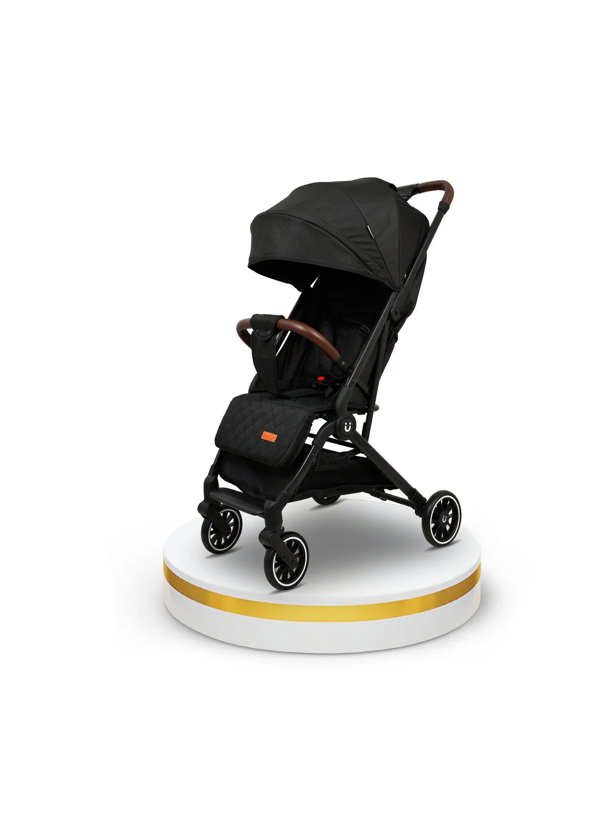 Premium Baby Stroller with Storage Basket and 5-Point Safety Harness (EVA Wheels, Adjustable Front Bumper) z7ewz