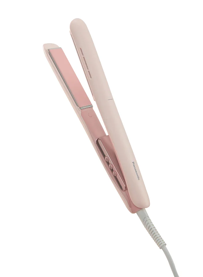 Premium Electric Hair Straightener with Digital Display and Adjustable Temperature Control (Pink) 5cxbq