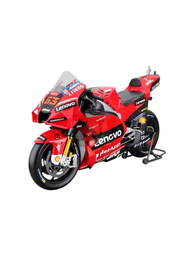 Premium Die-cast Motorcycle Model Ducati Desmosedici GP24 Team Lenovo Replica (Red, 1:6 Scale) vgnc3