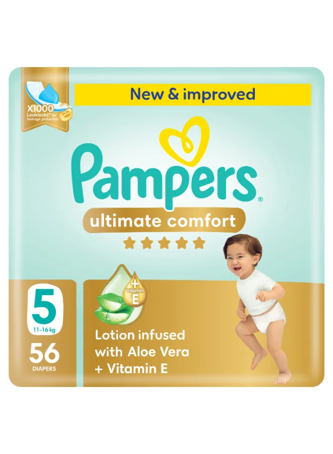 Premium Care Taped Diapers For Toddlers (Size 5, 56 Count) 66a3e
