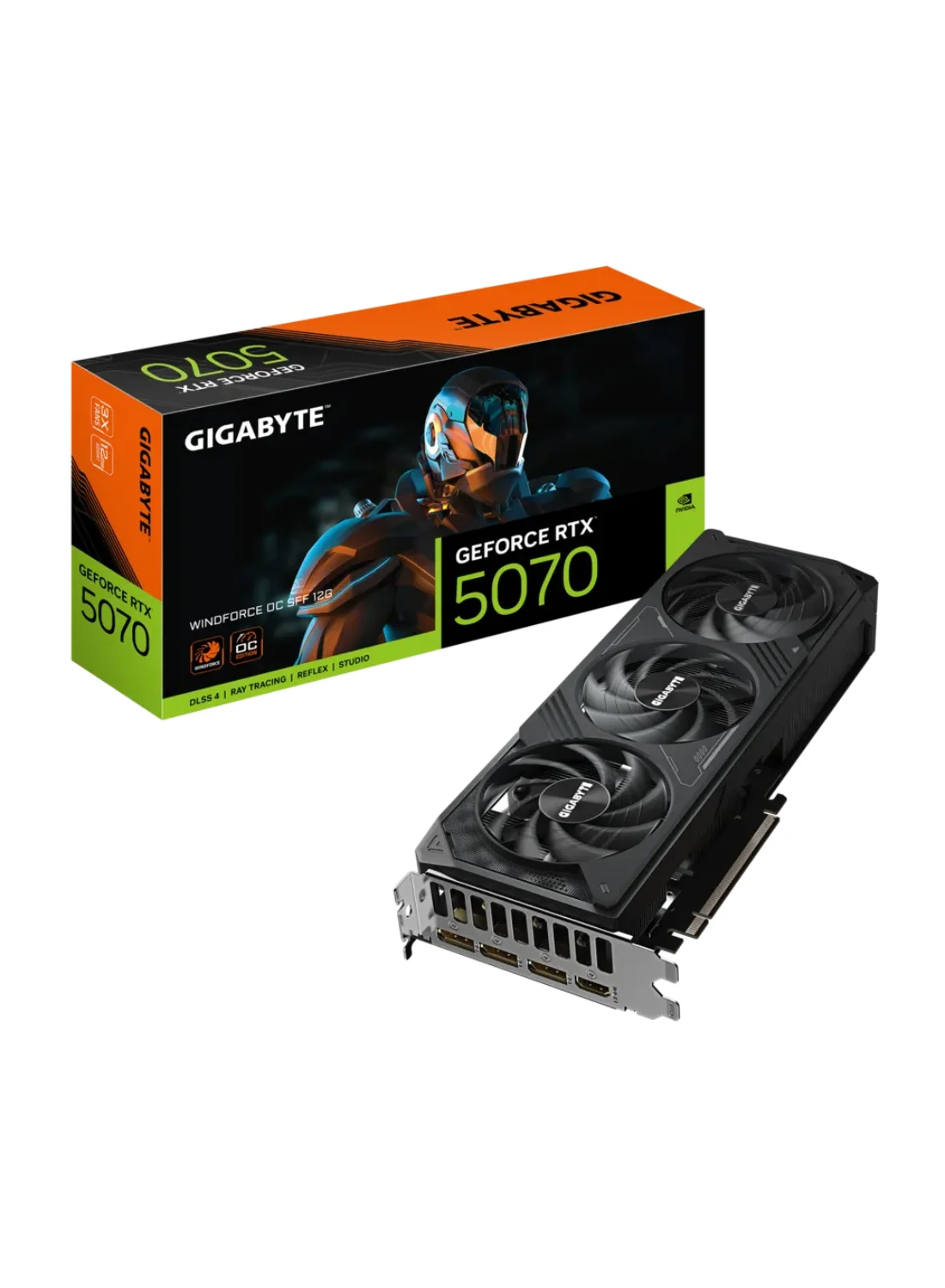 Premium 12GB GDDR7 Graphics Card SFF-Ready High-Performance GPU for Gaming and Creative Work (Black, 12GB) lmm8r
