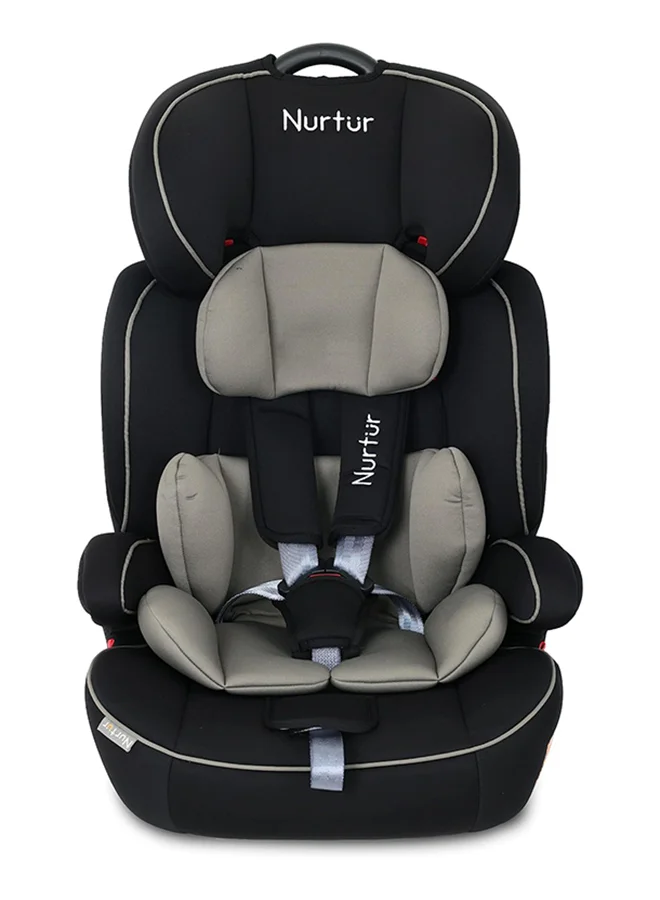 Nurtur Ragnar All-in-One Convertible Car Seat, Ultra-Slim Design, Rear-Facing and Forward-Facing Booster (Grey Multi, 36kg) xat7e