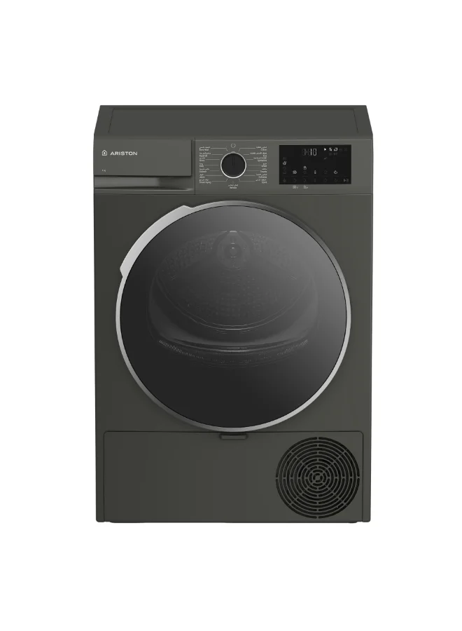 Ariston Condenser Dryer 8kg Capacity with 15 Drying Programs (Titanium) o8tu7