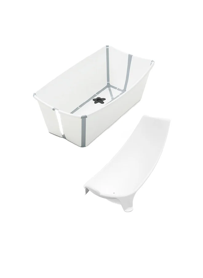 Foldable Baby Bath Tub with Newborn Support (White, 66 cm x 39 cm) 20hq1