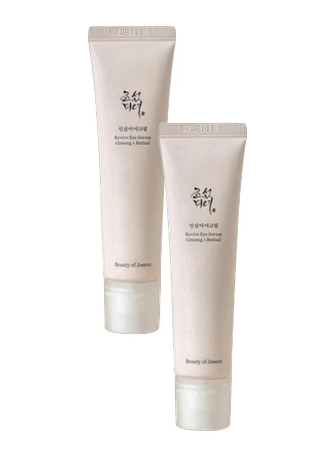 Revive Eye Serum with Retinal Niacinamide and Peptide Complex for Dark Circles and Fine Lines (Pack of 2, 30 mL) apo72