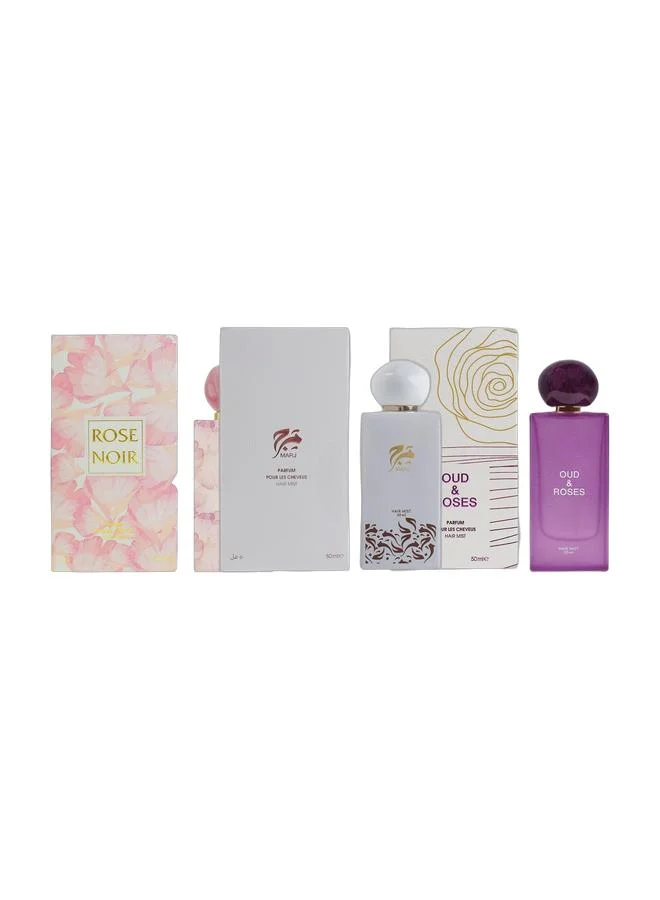 Ahmed Al Maghribi Premium Hair Mist Collection Set (Floral Scent, 3 x 50 mL) boq4k