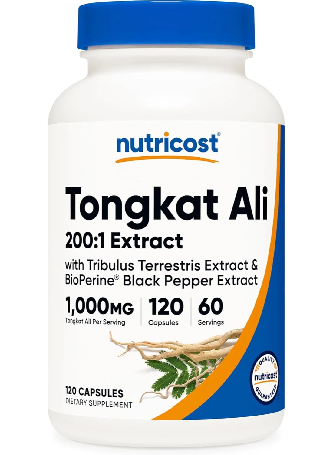 Nutricost Tongkat Ali Extract Supplement (1000mg, 120 Capsules) Premium Herbal Formula for Daily Wellness ccdpy