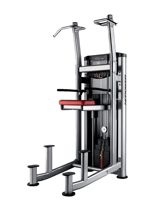 BH Fitness Assisted Kneeling Dip Station (Red/Silver, 122 cm) djro9